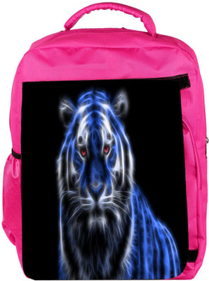 

Snoogg Eco Friendly Canvas Neon Tiger Designer Backpack Rucksack School Travel Unisex Casual Canvas Bag Bookbag Satchel 5 L Backpack(Pink)