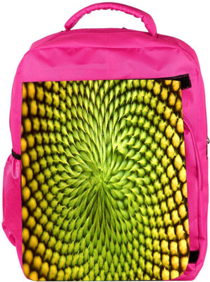 

Snoogg Eco Friendly Canvas Small Abstract Design Designer Backpack Rucksack School Travel Unisex Casual Canvas Bag Bookbag Satchel 5 L Backpack(Pink)