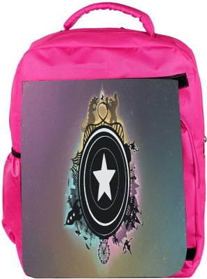 

Snoogg Eco Friendly Canvas Castles Dragons Designer Backpack Rucksack School Travel Unisex Casual Canvas Bag Bookbag Satchel 5 L Backpack(Pink)