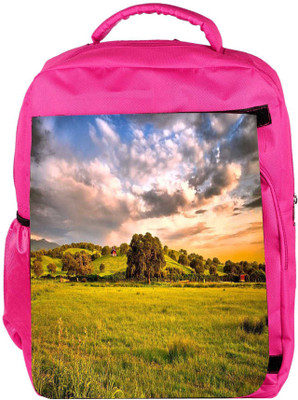 

Snoogg Eco Friendly Canvas Abstract Nature Tree Designer Backpack Rucksack School Travel Unisex Casual Canvas Bag Bookbag Satchel 5 L Backpack(Pink)