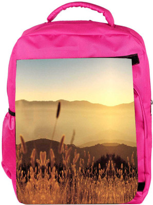 

Snoogg Eco Friendly Canvas Hay Backpack Rucksack School Travel Unisex Casual Canvas Bag Bookbag Satchel 5 L Backpack(Pink)