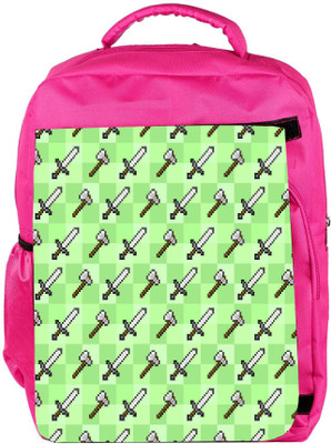 

Snoogg Eco Friendly Canvas Axe And Sword Designer Backpack Rucksack School Travel Unisex Casual Canvas Bag Bookbag Satchel 5 L Backpack(Pink)
