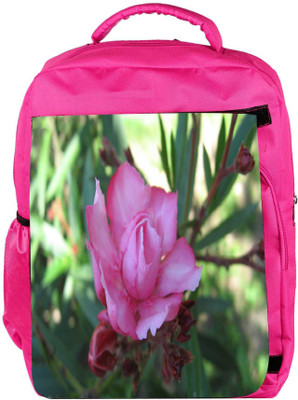 

Snoogg Eco Friendly Canvas Wild Rose Flower Designer Backpack Rucksack School Travel Unisex Casual Canvas Bag Bookbag Satchel 5 L Backpack(Pink)