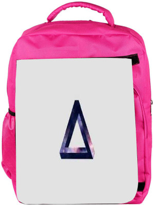 

Snoogg Eco Friendly Canvas Trianlge Designer Backpack Rucksack School Travel Unisex Casual Canvas Bag Bookbag Satchel 5 L Backpack(Pink)