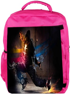 

Snoogg Eco Friendly Canvas Dance Move Designer Backpack Rucksack School Travel Unisex Casual Canvas Bag Bookbag Satchel 5 L Backpack(Pink)