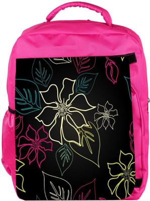 

Snoogg Eco Friendly Canvas Floral Sketch Designer Backpack Rucksack School Travel Unisex Casual Canvas Bag Bookbag Satchel 5 L Backpack(Pink)