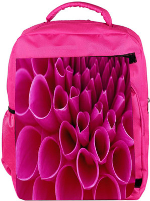 

Snoogg Eco Friendly Canvas Pink Petals Designer Backpack Rucksack School Travel Unisex Casual Canvas Bag Bookbag Satchel 5 L Backpack(Pink)