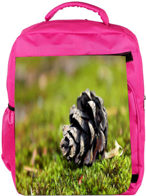 

Snoogg Eco Friendly Canvas Black Flower Designer Backpack Rucksack School Travel Unisex Casual Canvas Bag Bookbag Satchel 5 L Backpack(Pink)
