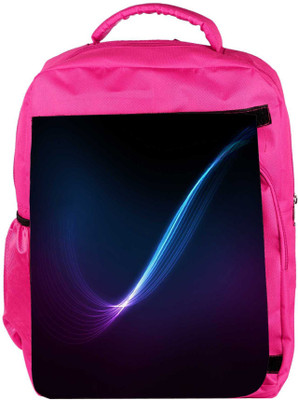 

Snoogg Eco Friendly Canvas Blue And Purple Ray In Black Background Designer Backpack Rucksack School Travel Unisex Casual Canvas Bag Bookbag Satchel 5 L Backpack(Pink)