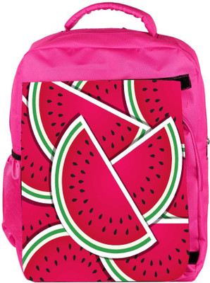 

Snoogg Eco Friendly Canvas Watermelon Wedge Background Card In Vector Format Backpack Rucksack School Travel Unisex Casual Canvas Bag Bookbag Satchel 5 L Backpack(Pink)