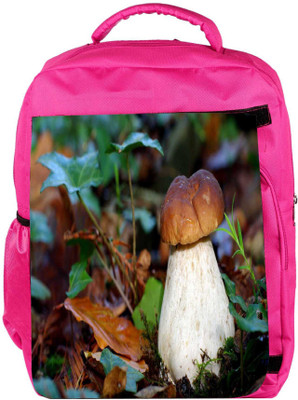 

Snoogg Eco Friendly Canvas White Mushroom Designer Backpack Rucksack School Travel Unisex Casual Canvas Bag Bookbag Satchel 5 L Backpack(Pink)