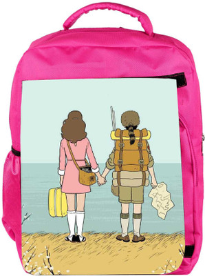 

Snoogg Eco Friendly Canvas Back Pack Backpack Rucksack School Travel Unisex Casual Canvas Bag Bookbag Satchel 5 L Backpack(Pink)