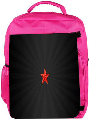

Snoogg Eco Friendly Canvas Red Star Designer Backpack Rucksack School Travel Unisex Casual Canvas Bag Bookbag Satchel 5 L Backpack(Pink)