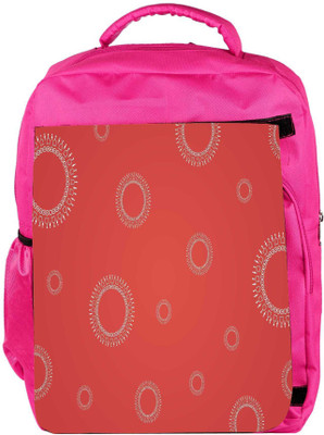 

Snoogg Eco Friendly Canvas Abstract Pattern Design Designer Backpack Rucksack School Travel Unisex Casual Canvas Bag Bookbag Satchel 5 L Backpack(Pink)