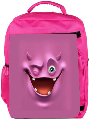 

Snoogg Eco Friendly Canvas Purple Devil Ghost 2685 Backpack Rucksack School Travel Unisex Casual Canvas Bag Bookbag Satchel 5 L Backpack(Pink)