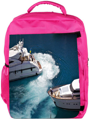 

Snoogg Eco Friendly Canvas Blue Water Designer Backpack Rucksack School Travel Unisex Casual Canvas Bag Bookbag Satchel 5 L Backpack(Pink)