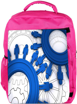 

Snoogg Eco Friendly Canvas Business Background And Symbol Backpack Rucksack School Travel Unisex Casual Canvas Bag Bookbag Satchel 5 L Backpack(Pink)