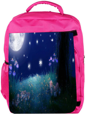 

Snoogg Eco Friendly Canvas Nite Flies Designer Backpack Rucksack School Travel Unisex Casual Canvas Bag Bookbag Satchel 5 L Backpack(Pink)