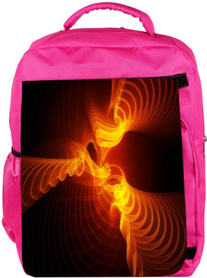 

Snoogg Eco Friendly Canvas Abstract Design Designer Backpack Rucksack School Travel Unisex Casual Canvas Bag Bookbag Satchel 5 L Backpack(Pink)