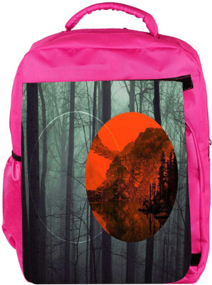 

Snoogg Eco Friendly Canvas Nature 2664 Backpack Rucksack School Travel Unisex Casual Canvas Bag Bookbag Satchel 5 L Backpack(Pink)