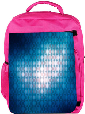 

Snoogg Eco Friendly Canvas Blue Beats Designer Backpack Rucksack School Travel Unisex Casual Canvas Bag Bookbag Satchel 5 L Backpack(Pink)