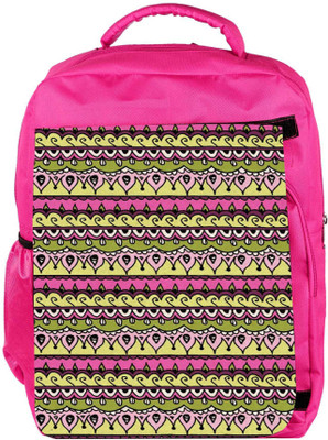 

Snoogg Eco Friendly Canvas Aztec Pink Backpack Rucksack School Travel Unisex Casual Canvas Bag Bookbag Satchel 5 L Backpack(Pink)