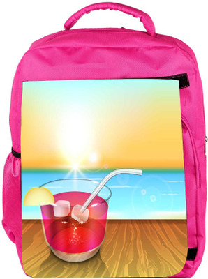 

Snoogg Eco Friendly Canvas Abstract Summer Background Backpack Rucksack School Travel Unisex Casual Canvas Bag Bookbag Satchel 5 L Backpack(Pink)