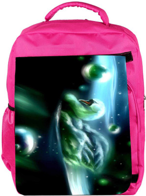 

Snoogg Eco Friendly Canvas Swan In The Night 2704 Backpack Rucksack School Travel Unisex Casual Canvas Bag Bookbag Satchel 5 L Backpack(Pink)