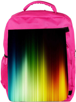 

Snoogg Eco Friendly Canvas Multicolor Pattern Design Designer Backpack Rucksack School Travel Unisex Casual Canvas Bag Bookbag Satchel 5 L Backpack(Pink)