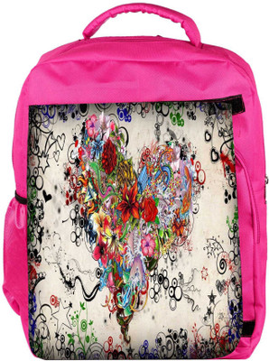 

Snoogg Eco Friendly Canvas Tatoo 2706 Backpack Rucksack School Travel Unisex Casual Canvas Bag Bookbag Satchel 5 L Backpack(Pink)