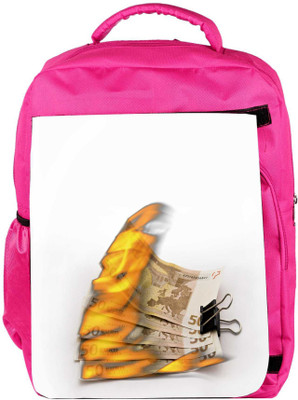 

Snoogg Eco Friendly Canvas Burning Euro Zjgf Backpack Rucksack School Travel Unisex Casual Canvas Bag Bookbag Satchel 5 L Backpack(Pink)