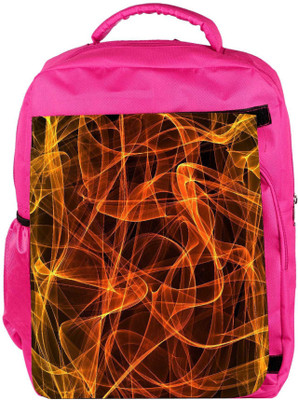 

Snoogg Eco Friendly Canvas Grungy Flames Background Backpack Rucksack School Travel Unisex Casual Canvas Bag Bookbag Satchel 5 L Backpack(Pink)