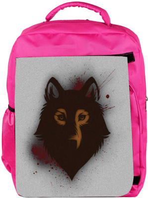 

Snoogg Eco Friendly Canvas Bold Wolf Backpack Rucksack School Travel Unisex Casual Canvas Bag Bookbag Satchel 5 L Backpack(Pink)