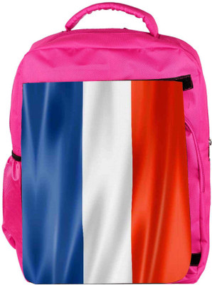 

Snoogg Eco Friendly Canvas French Flag 2983 Backpack Rucksack School Travel Unisex Casual Canvas Bag Bookbag Satchel 5 L Backpack(Pink)
