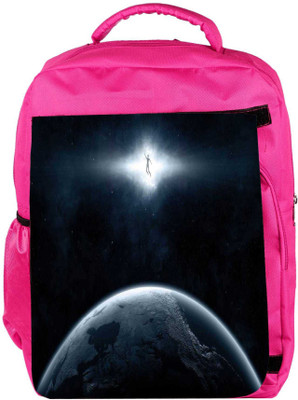 

Snoogg Eco Friendly Canvas Earth And Human Designer Backpack Rucksack School Travel Unisex Casual Canvas Bag Bookbag Satchel 5 L Backpack(Pink)