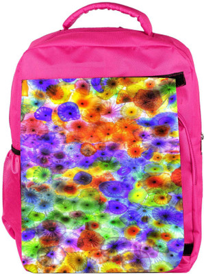 

Snoogg Eco Friendly Canvas Multicolored Jellyfish 2885 Backpack Rucksack School Travel Unisex Casual Canvas Bag Bookbag Satchel 5 L Backpack(Pink)