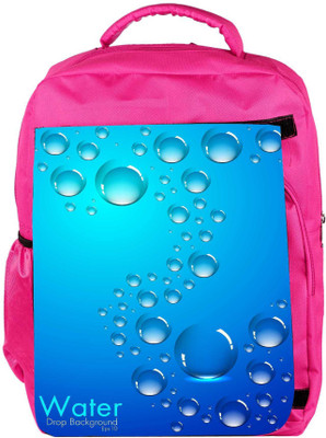 

Snoogg Eco Friendly Canvas Abstract Water Drops Background And Space For Your Text Backpack Rucksack School Travel Unisex Casual Canvas Bag Bookbag Satchel 5 L Backpack(Pink)