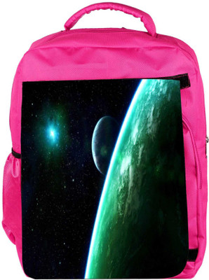 

Snoogg Eco Friendly Canvas Whole Galaxy Designer Backpack Rucksack School Travel Unisex Casual Canvas Bag Bookbag Satchel 5 L Backpack(Pink)