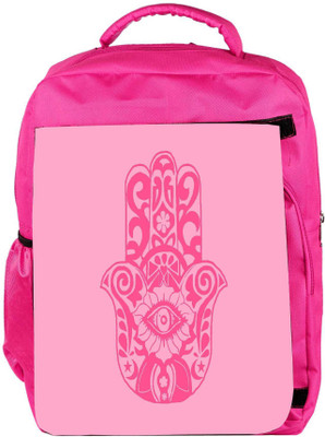 

Snoogg Eco Friendly Canvas Sequential Cute Girls Backpack Rucksack School Travel Unisex Casual Canvas Bag Bookbag Satchel 5 L Backpack(Pink)