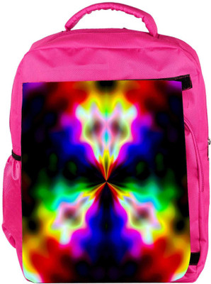 

Snoogg Eco Friendly Canvas Abstract Artistic Design Designer Backpack Rucksack School Travel Unisex Casual Canvas Bag Bookbag Satchel 5 L Backpack(Pink)