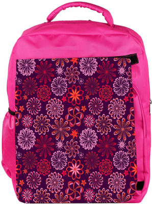 

Snoogg Eco Friendly Canvas Floral Seamless Pattern Backpack Rucksack School Travel Unisex Casual Canvas Bag Bookbag Satchel 5 L Backpack(Pink)