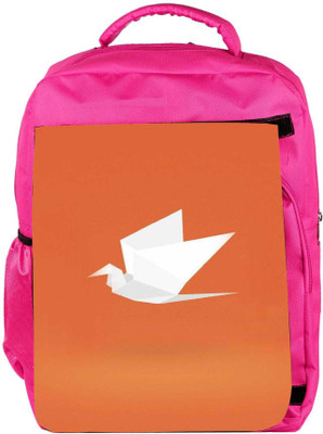 

Snoogg Eco Friendly Canvas Origami Cran 2893 Backpack Rucksack School Travel Unisex Casual Canvas Bag Bookbag Satchel 5 L Backpack(Pink)