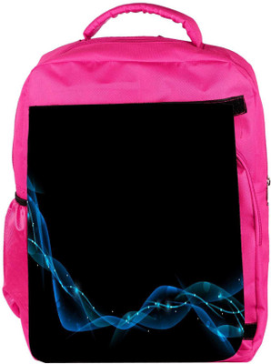 

Snoogg Eco Friendly Canvas Dark Blue Abstract Design Designer Backpack Rucksack School Travel Unisex Casual Canvas Bag Bookbag Satchel 5 L Backpack(Pink)