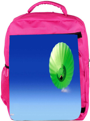 

Snoogg Eco Friendly Canvas Green Parachute Balloons Designer Backpack Rucksack School Travel Unisex Casual Canvas Bag Bookbag Satchel 5 L Backpack(Pink)