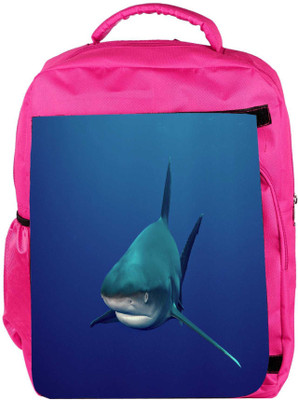 

Snoogg Eco Friendly Canvas Shark Designer Backpack Rucksack School Travel Unisex Casual Canvas Bag Bookbag Satchel 5 L Backpack(Pink)