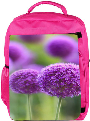 

Snoogg Eco Friendly Canvas Purple Blossoms Designer Backpack Rucksack School Travel Unisex Casual Canvas Bag Bookbag Satchel 5 L Backpack(Pink)