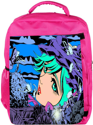 

Snoogg Eco Friendly Canvas Mermaid Among 2657 Backpack Rucksack School Travel Unisex Casual Canvas Bag Bookbag Satchel 5 L Backpack(Pink)