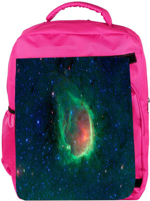 

Snoogg Eco Friendly Canvas Hole In Galaxy Designer Backpack Rucksack School Travel Unisex Casual Canvas Bag Bookbag Satchel 5 L Backpack(Pink)
