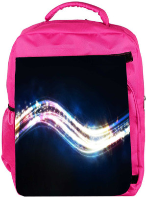 

Snoogg Eco Friendly Canvas Shiny Wave Designer Backpack Rucksack School Travel Unisex Casual Canvas Bag Bookbag Satchel 5 L Backpack(Pink)