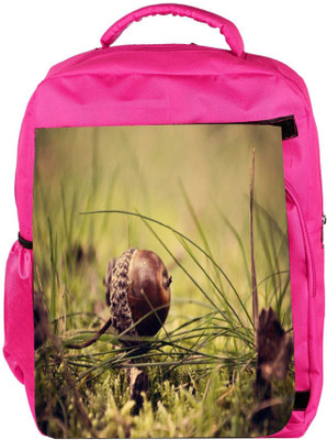 

Snoogg Eco Friendly Canvas Small Fruitnut Designer Backpack Rucksack School Travel Unisex Casual Canvas Bag Bookbag Satchel 5 L Backpack(Pink)